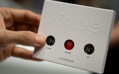 Nail polish used in Nimble Beauty's Device that can varnish all ten fingernails and dry them in just twenty-five minutes