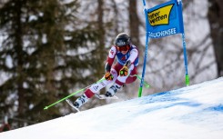 Cornelia Huetter swept to victory in the World Cup women's super-G in Altenmarkt-Zauchensee, Austria 