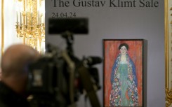 The well-preserved 'Bildnis Fraeulein Lieser' (Portrait of Miss Lieser) by Austrian artist Gustav Klimt was presented to the public for the first time Thursday