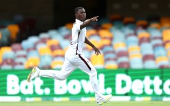 Shamar Joseph dismisses Australia's Josh Hazlewood to seal a win for the West Indies in the second and final Test