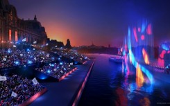 The Paris Olympics opening ceremony, shown in this mock-up illustration released by organisers, will break tradition by taking place on the River Seine