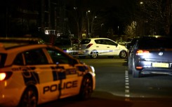 Police cordoned off the scene of the attack near Clapham Common on Wednesday night