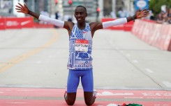 Kenya's Kelvin Kiptum  exploded onto the marathon scene when he ran a world record 2:00:35 in Chicago