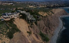 No bluff: A landslide has brought these clifftop California homes a little closer to the edge