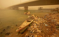 A sandstorm hits Iraq's southern city of Basra in November 2022