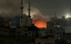 Heavy smoke after night strike on Gaza's Rafah