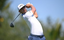 Erik van Rooyen of South Africa plays a shot on the way to the first-round lead in the US PGA Tour Mexico Open at Vidanta Vallarta