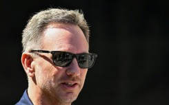 Red Bull Racing team principal Christian Horner arrives for practice at the  Bahrain Grand Prix 