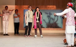 Meta chief Mark Zuckerberg with his wife Priscilla Chan upon arrival at Jamnagar Airport