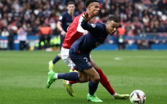 Kylian Mbappe started on the bench before coming on in the second half