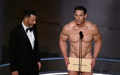 The Oscars, hosted by Jimmy Kimmel, featured a funny skit involving an (almost) naked John Cena