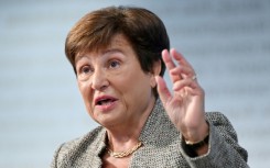 Georgieva said she was "making myself available to serve" for a second term running the IMF