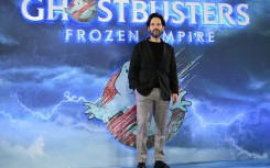 Actor Paul Rudd poses during a photocall for 'Ghostbusters: Frozen Empire' in London on March 21, 2024