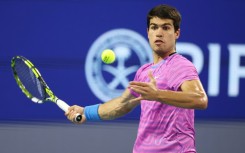Carlos Alcaraz beat Gael Monfils of France in the third round of the Miami Open on Monday. 