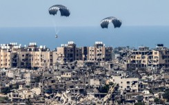 The US said airdrops were 'one of the many ways that we are helping to provide desperately needed aid to Palestinians in Gaza'