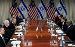 US Defense Secretary Lloyd Austin meets Israeli Defense Minister Yoav Gallant at the Pentagon 
