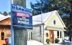 Residents of the Canadian town of Saint-Elie-de-Caxton are upset with an explosion in mining claims, including under their own homes