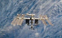 This March 7, 2011 NASA handout image shows a close-up view of the International Space Station
