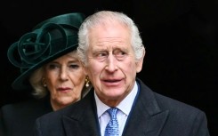 Britain's King Charles III and his wife Queen Camilla, photographed on March 31, 2024