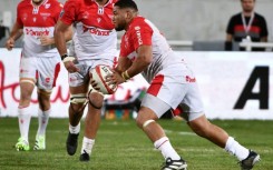 Mohamed Haouas (R) has spent a year with Biarritz after Clermont cancelled his contract