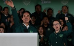 Taiwan's incoming president Lai Ching-te (L) made the list of Time Magazine's '100 Most Influential People of 2024'