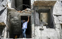The damage after an Israeli raid on a refugee camp in the northern West Bank