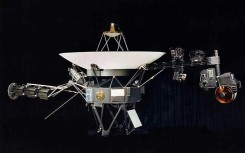 This NASA file image shows one of the twin Voyager spacecraft