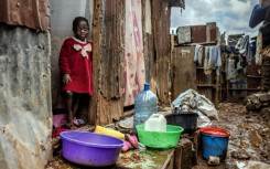 The rains in Kenya devastated the slum area of Mathare in Nairobi 