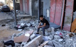 An Israeli army picture shows what it says are tanks from its 401st Brigade entering the Palestinian side of the Rafah border crossing with Egypt