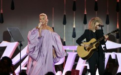 The real Katy Perry on stage in Beverly Hills earlier this week