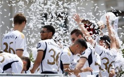 Real Madrid players enjoyed an open-top bus parade after wrapping up their La Liga win last weekend as Barcelona fell short