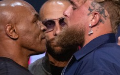 Heavyweight boxing icon Mike Tyson and YouTuber Jake Paul face off during a New York press conference to publicise their upcoming July 20 fight