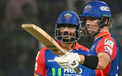 Delhi Capitals' Tristan Stubbs (R) scored 57 not out during his side's victory against Lucknow Super Giants