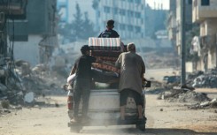 Israeli bombardment and intense fighting in central Gaza sent Palestinian civilians fleeing on Wednesday