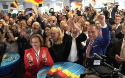 Germany's far-right AFD leaders cheer as exit polls published