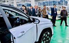 Indonesia launched its first electric vehicle battery plant on Wednesday
