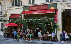 Outdoor tables are a major feature of Paris street life 