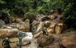 The group faced a long trek on unforgiving terrain