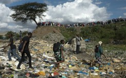 The bodies were pulled from rubbish-strewn water in an abandoned quarry in Mukuru 