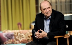 Actor Bob Newhart appears on the set of 'The Big Bang Theory' on August 15, 2013, in Burbank, California