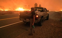 Huge California wildfire continues to gain strength