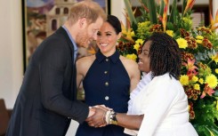 Britain's Prince Harry and his wife Meghan are in Colombia to participate in a series of events against discrimination and cyber-harassment