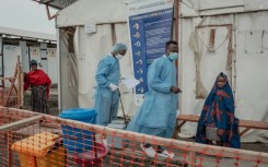 An mpox treatment centre at a hospital near the Democratic Republic of Congo city of Goma 