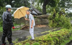 Typhoon Shanshan packed gusts of up to 252 kilometres (157 miles) per hour as it smashed into Japan's main southern island of Kyushu