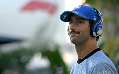 RB's Australian driver Daniel Ricciardo arrives for the Singapore Grand Prix on Sunday