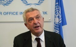 UNHCR chief Filippo Grandi, pictured in September 2024, says Lebanon is facing 'a terrible crisis'