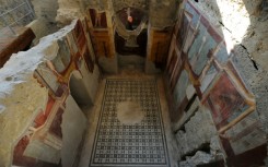 Frescoes in the Criptoporticus Domus at Pompeii