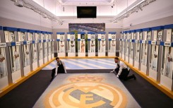 Real Madrid's old dressing-room lockers, available to buy at Sotheby's auction house in London