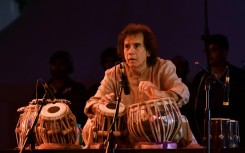 Zakir Hussain was credited with bringing India's tabla drum into the mainstream