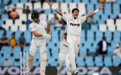 Mohammad Abbas (R) gave Pakistan hope of defending a small total